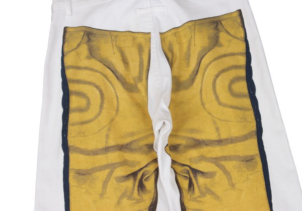GAULTIER JEAN'S Trompe L'oeil Stretch Jeans White Size 48