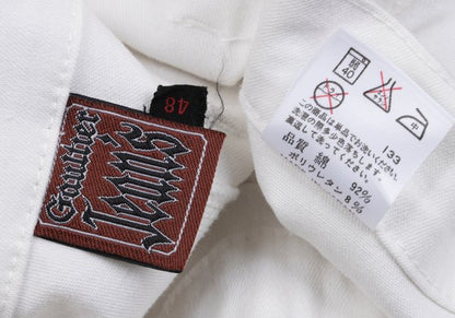GAULTIER JEAN'S Trompe L'oeil Stretch Jeans White Size 48