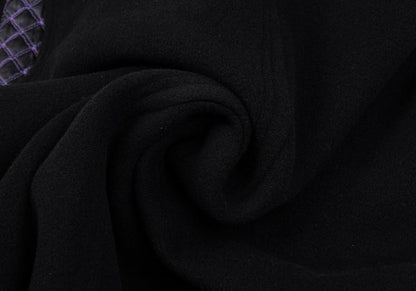 GIANNI VERSACE Fur Collar Melton Wool Jacket Black Size 50