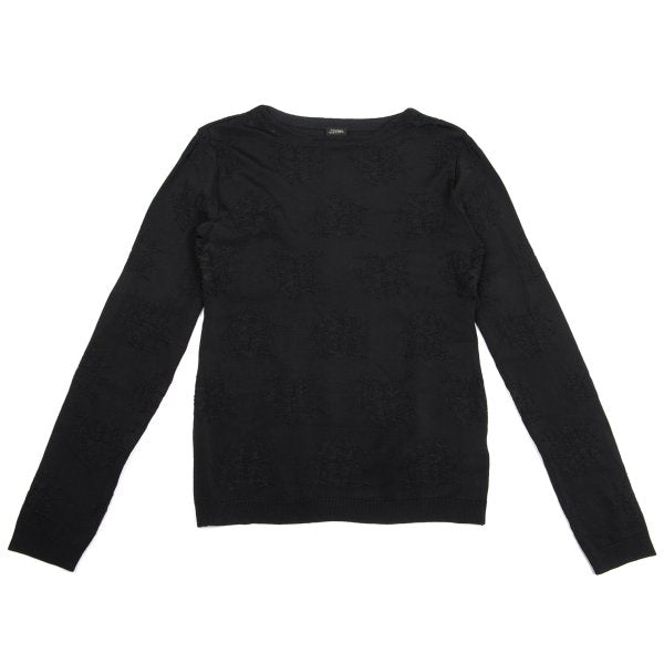 Jean Paul GAULTIER HOMME Acrylic Stretch Knit Black Size 48