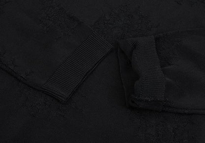 Jean Paul GAULTIER HOMME Acrylic Stretch Knit Black Size 48