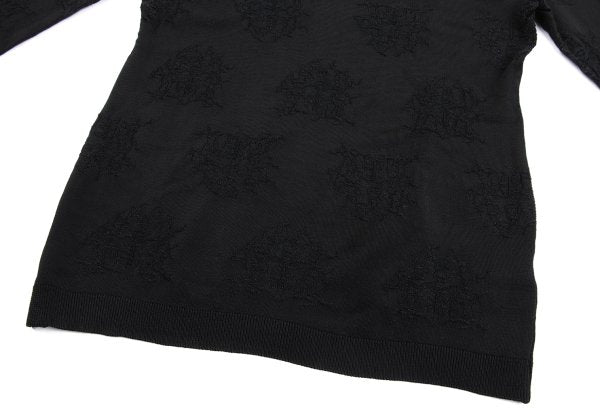 Jean Paul GAULTIER HOMME Acrylic Stretch Knit Black Size 48