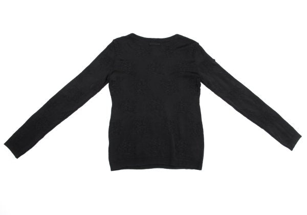 Jean Paul GAULTIER HOMME Acrylic Stretch Knit Black Size 48