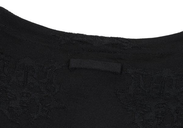 Jean Paul GAULTIER HOMME Acrylic Stretch Knit Black Size 48