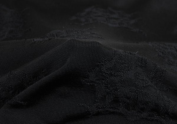 Jean Paul GAULTIER HOMME Acrylic Stretch Knit Black Size 48