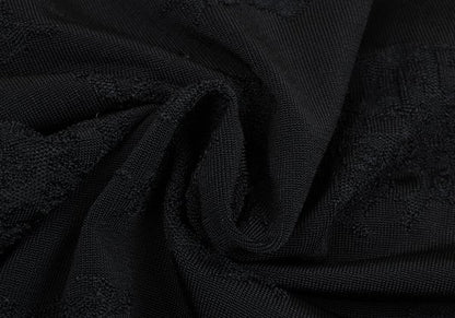 Jean Paul GAULTIER HOMME Acrylic Stretch Knit Black Size 48