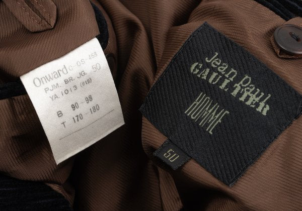 Jean Paul GAULTIER HOMME Corduroy Jacket Black Size 50