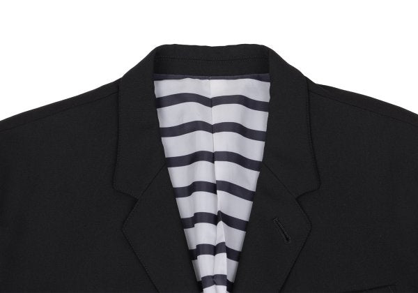 Jean Paul GAULTIER HOMME Wool Nylon Jacket Black Size 50