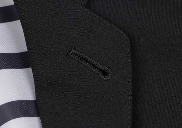 Jean Paul GAULTIER HOMME Wool Nylon Jacket Black Size 50