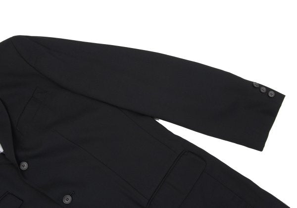 Jean Paul GAULTIER HOMME Wool Nylon Jacket Black Size 50