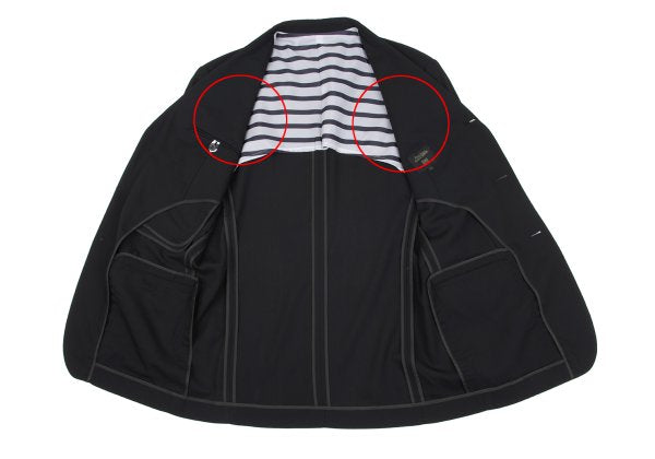 Jean Paul GAULTIER HOMME Wool Nylon Jacket Black Size 50
