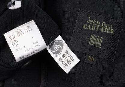 Jean Paul GAULTIER HOMME Wool Nylon Jacket Black Size 50