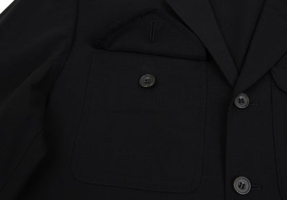 Jean Paul GAULTIER HOMME Wool Flap Jacket Black Size 48
