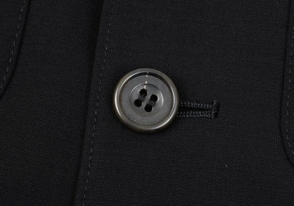 Jean Paul GAULTIER HOMME Wool Flap Jacket Black Size 48