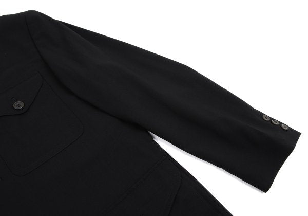 Jean Paul GAULTIER HOMME Wool Flap Jacket Black Size 48