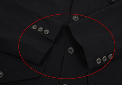 Jean Paul GAULTIER HOMME Wool Flap Jacket Black Size 48