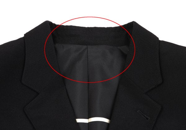 Jean Paul GAULTIER HOMME Black Striped Wool Jacket Size 52
