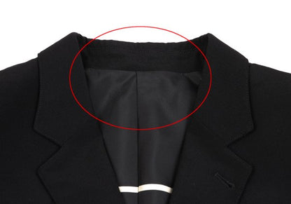 Jean Paul GAULTIER HOMME Black Striped Wool Jacket Size 52
