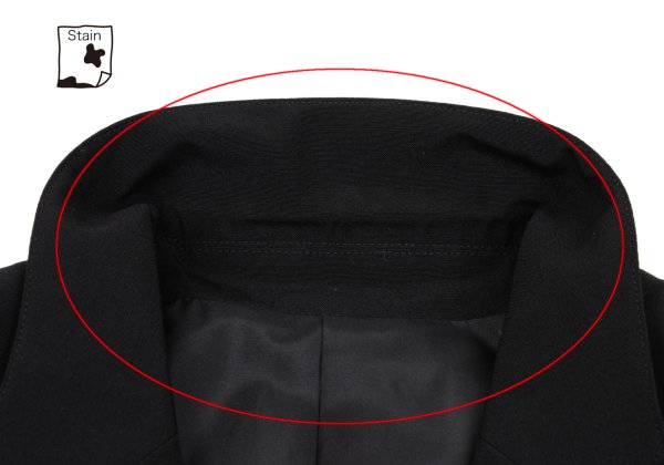 Jean Paul GAULTIER HOMME Black Striped Wool Jacket Size 52