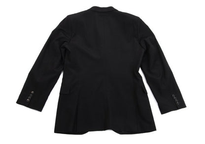 Jean Paul GAULTIER HOMME Black Striped Wool Jacket Size 52