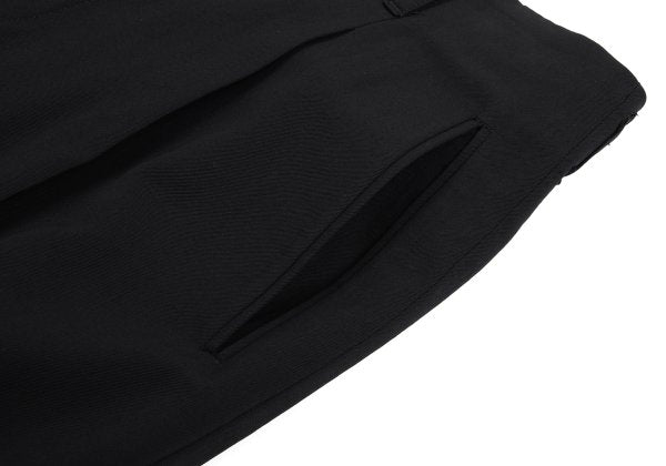 Jean Paul GAULTIER HOMME Wool Tuck Pants Black Size 48
