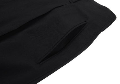 Jean Paul GAULTIER HOMME Wool Tuck Pants Black Size 48