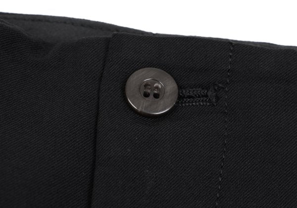 Jean Paul GAULTIER HOMME Wool Tuck Pants Black Size 48
