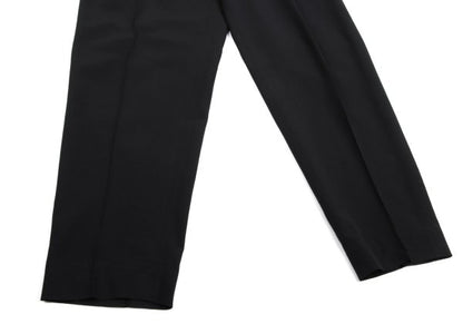 Jean Paul GAULTIER HOMME Wool Tuck Pants Black Size 48