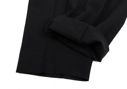 Jean Paul GAULTIER HOMME Wool Tuck Pants Black Size 48