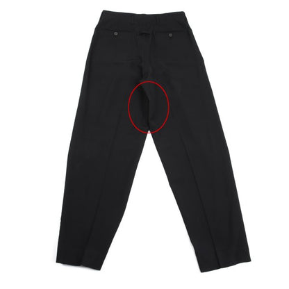 Jean Paul GAULTIER HOMME Wool Tuck Pants Black Size 48