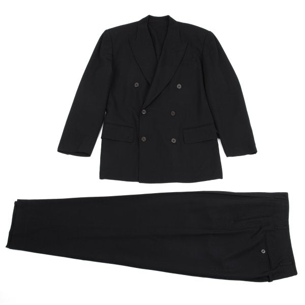 Jean Paul GAULTIER HOMME Wool Tuck Pants Black Size 48