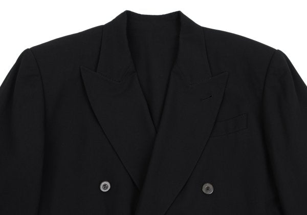 Jean Paul GAULTIER HOMME Wool Big Lapel Jacket Black Size 48