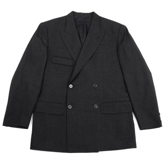 Jean Paul GAULTIER HOMME Wool Peaked Jacket Charcoal Size 48