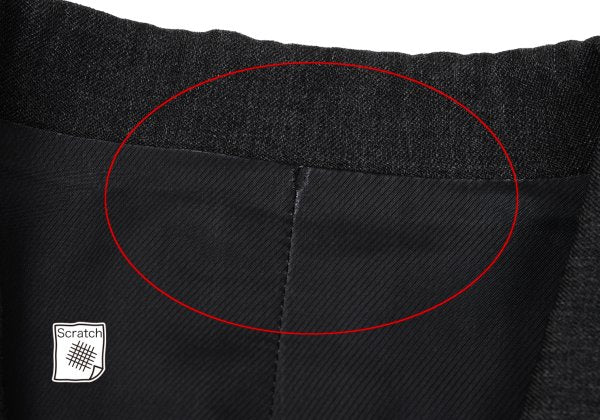 Jean Paul GAULTIER HOMME Wool Peaked Jacket Charcoal Size 48