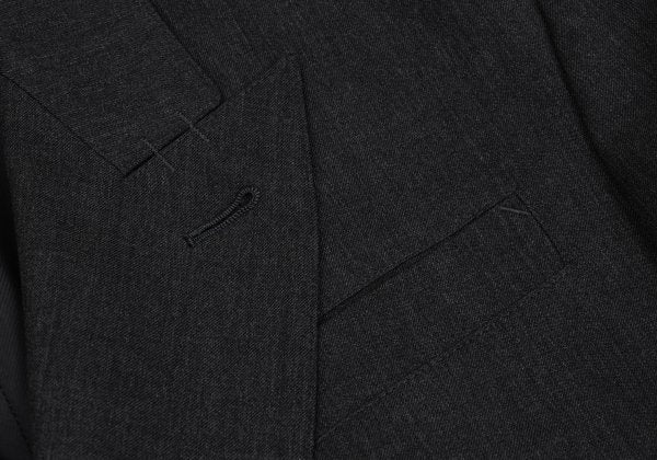 Jean Paul GAULTIER HOMME Wool Peaked Jacket Charcoal Size 48