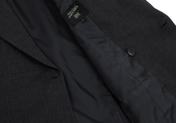 Jean Paul GAULTIER HOMME Wool Peaked Jacket Charcoal Size 48
