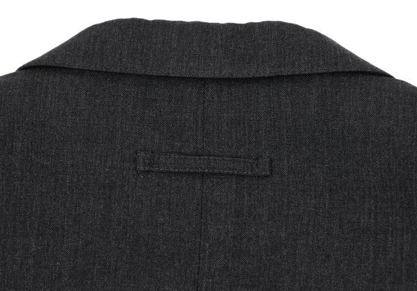 Jean Paul GAULTIER HOMME Wool Peaked Jacket Charcoal Size 48