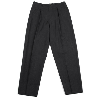 Jean Paul GAULTIER HOMME Wool Pleated Pants Charcoal Size 50