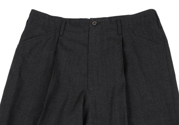 Jean Paul GAULTIER HOMME Wool Pleated Pants Charcoal Size 50
