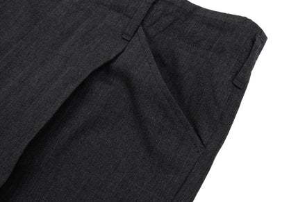 Jean Paul GAULTIER HOMME Wool Pleated Pants Charcoal Size 50