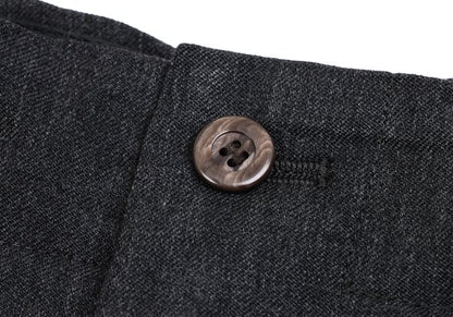Jean Paul GAULTIER HOMME Wool Pleated Pants Charcoal Size 50