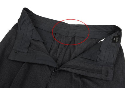 Jean Paul GAULTIER HOMME Wool Pleated Pants Charcoal Size 50
