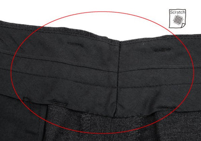 Jean Paul GAULTIER HOMME Wool Pleated Pants Charcoal Size 50