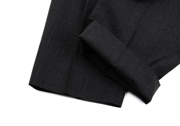 Jean Paul GAULTIER HOMME Wool Pleated Pants Charcoal Size 50