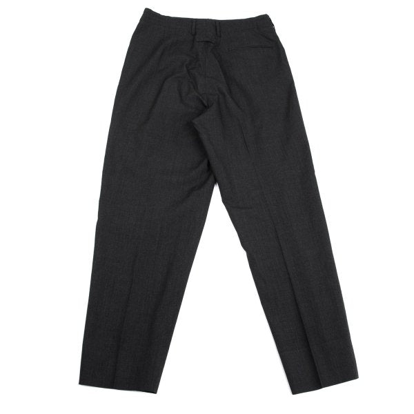 Jean Paul GAULTIER HOMME Wool Pleated Pants Charcoal Size 50