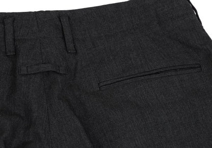 Jean Paul GAULTIER HOMME Wool Pleated Pants Charcoal Size 50