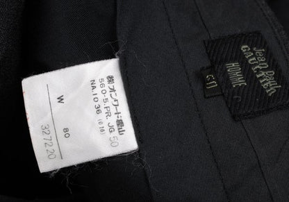 Jean Paul GAULTIER HOMME Wool Pleated Pants Charcoal Size 50