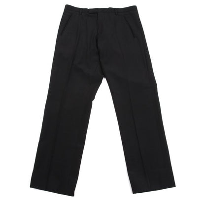 Jean Paul GAULTIER HOMME Wool Center Pants Black Size 50