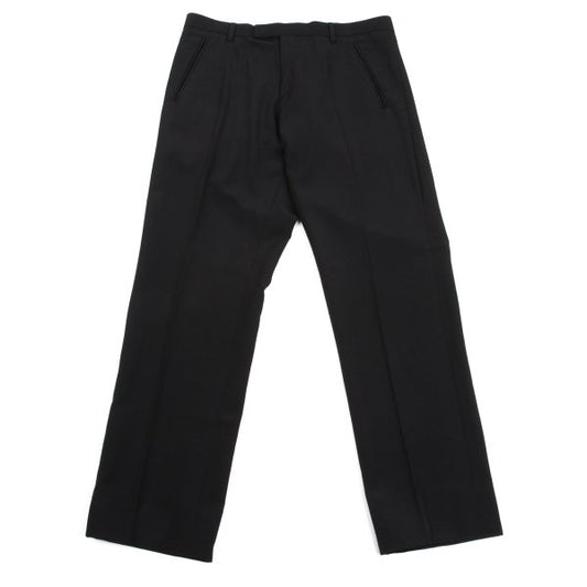 Jean Paul GAULTIER HOMME Wool Center Pants Black Size 50