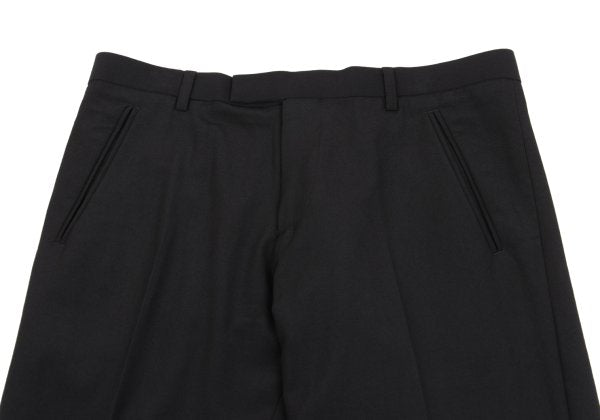 Jean Paul GAULTIER HOMME Wool Center Pants Black Size 50